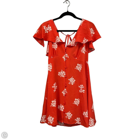 Dress Casual Short By Asos In Red, Size: M