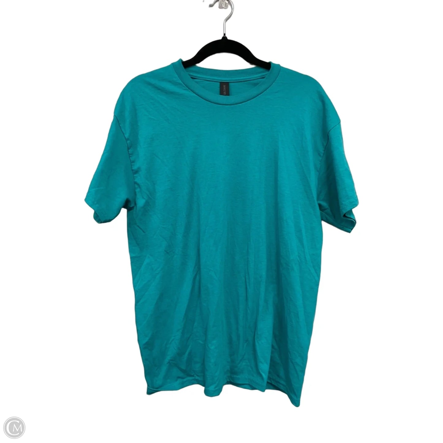 Top Short Sleeve Basic By Gildan In Teal, Size: L