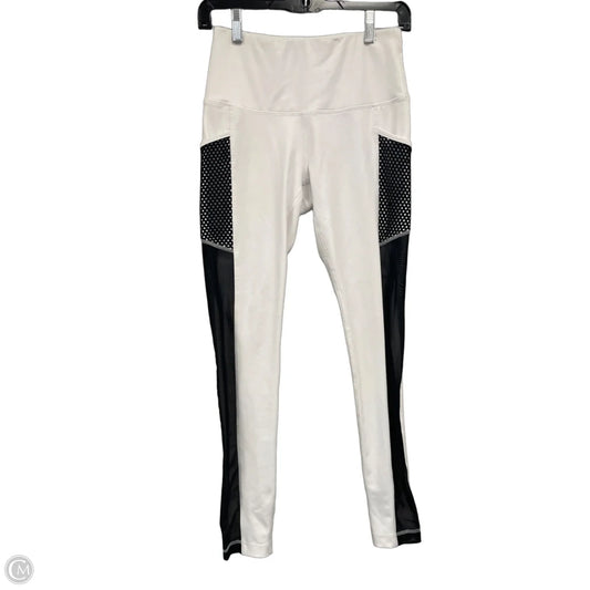 Athletic Leggings By 90 Degrees By Reflex In Black & White, Size: S