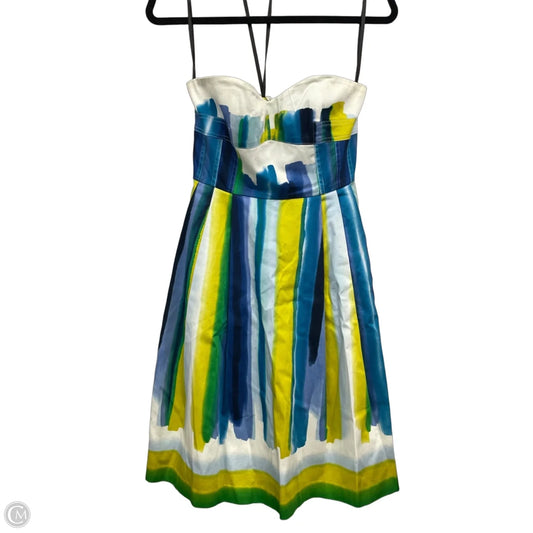 Dress Party Short By Calvin Klein In Blue & White, Size: 2