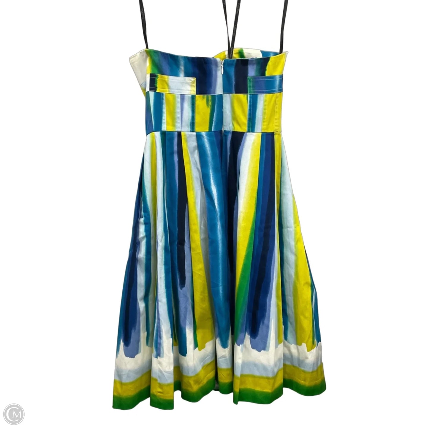 Dress Party Short By Calvin Klein In Blue & White, Size: 2
