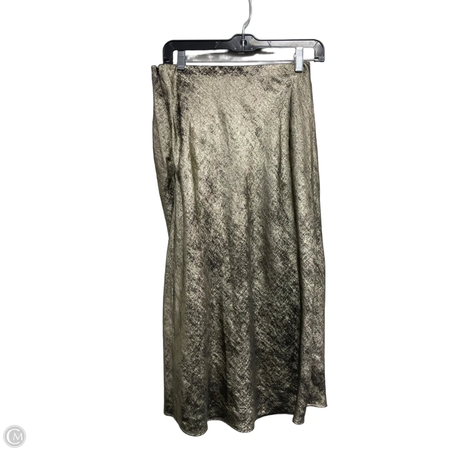 Skirt Midi By Clothes Mentor In Gold, Size: Xs