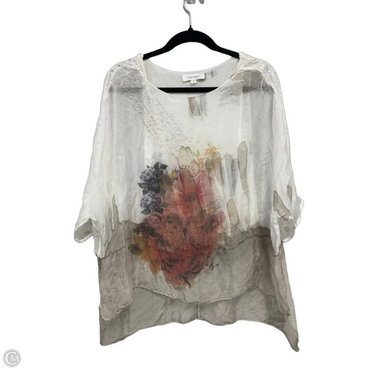 Top Short Sleeve By Clothes Mentor In Cream & White, Size: S