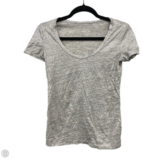 Top Short Sleeve By J. Crew In Silver, Size: Xxs