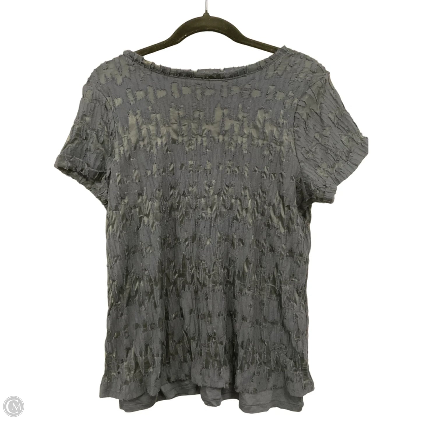 Top Short Sleeve By Simply Vera In Blue, Size: S