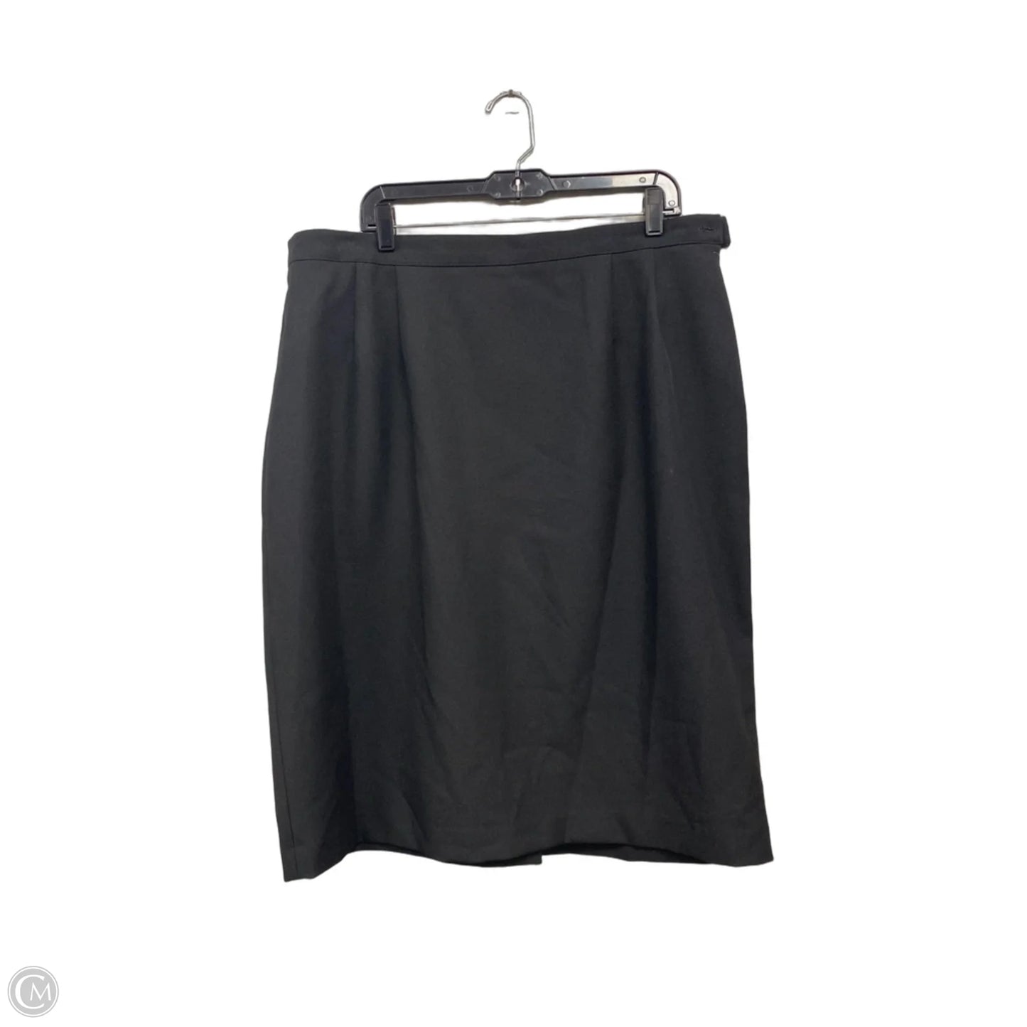Skirt Midi By Leslie Fay In Black, Size: 20