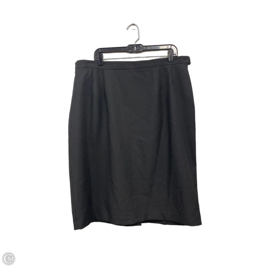 Skirt Midi By Leslie Fay In Black, Size: 20