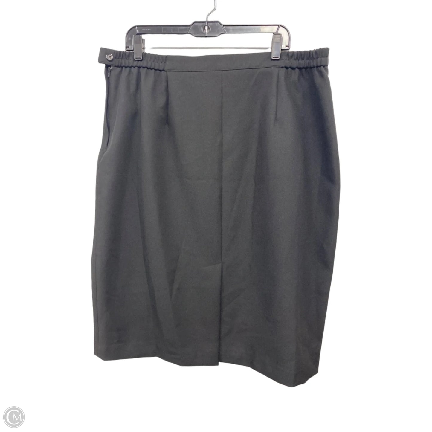 Skirt Midi By Leslie Fay In Black, Size: 20