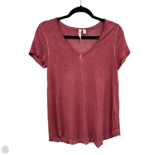 Top Short Sleeve Basic By Cable And Gauge In Red, Size: S