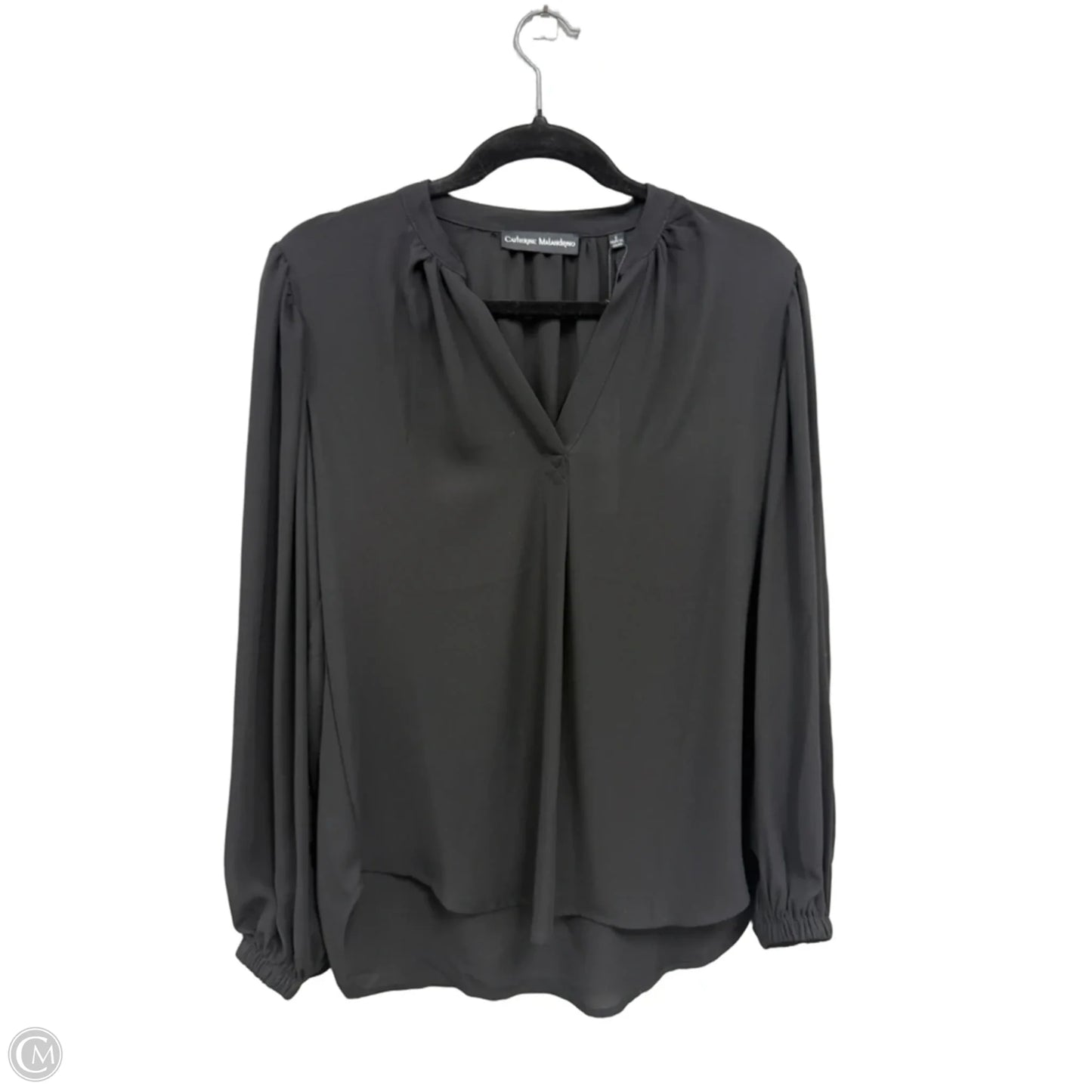 Top Long Sleeve By Catherine Malandrino In Black, Size: S