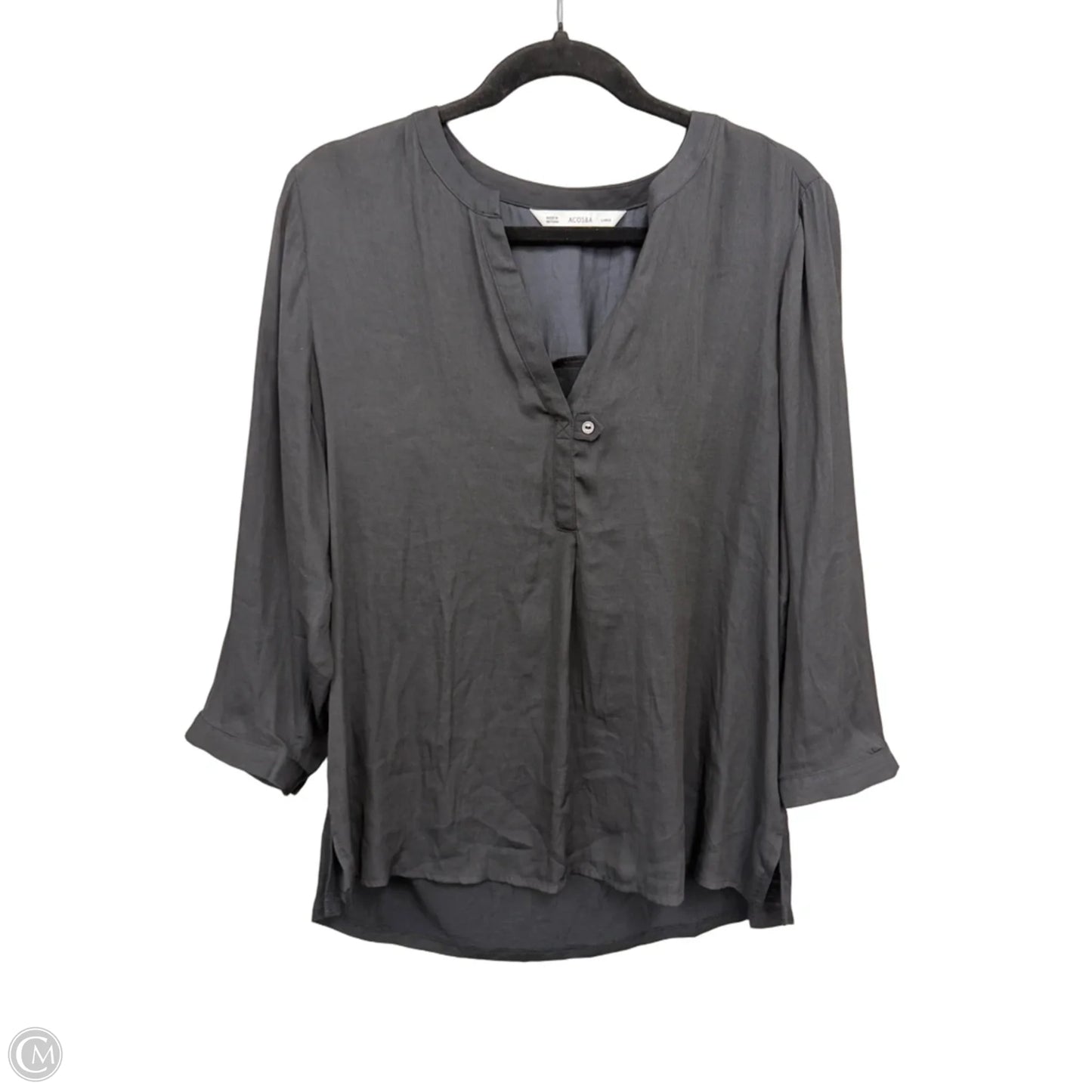 Top Long Sleeve By Clothes Mentor In Black, Size: L