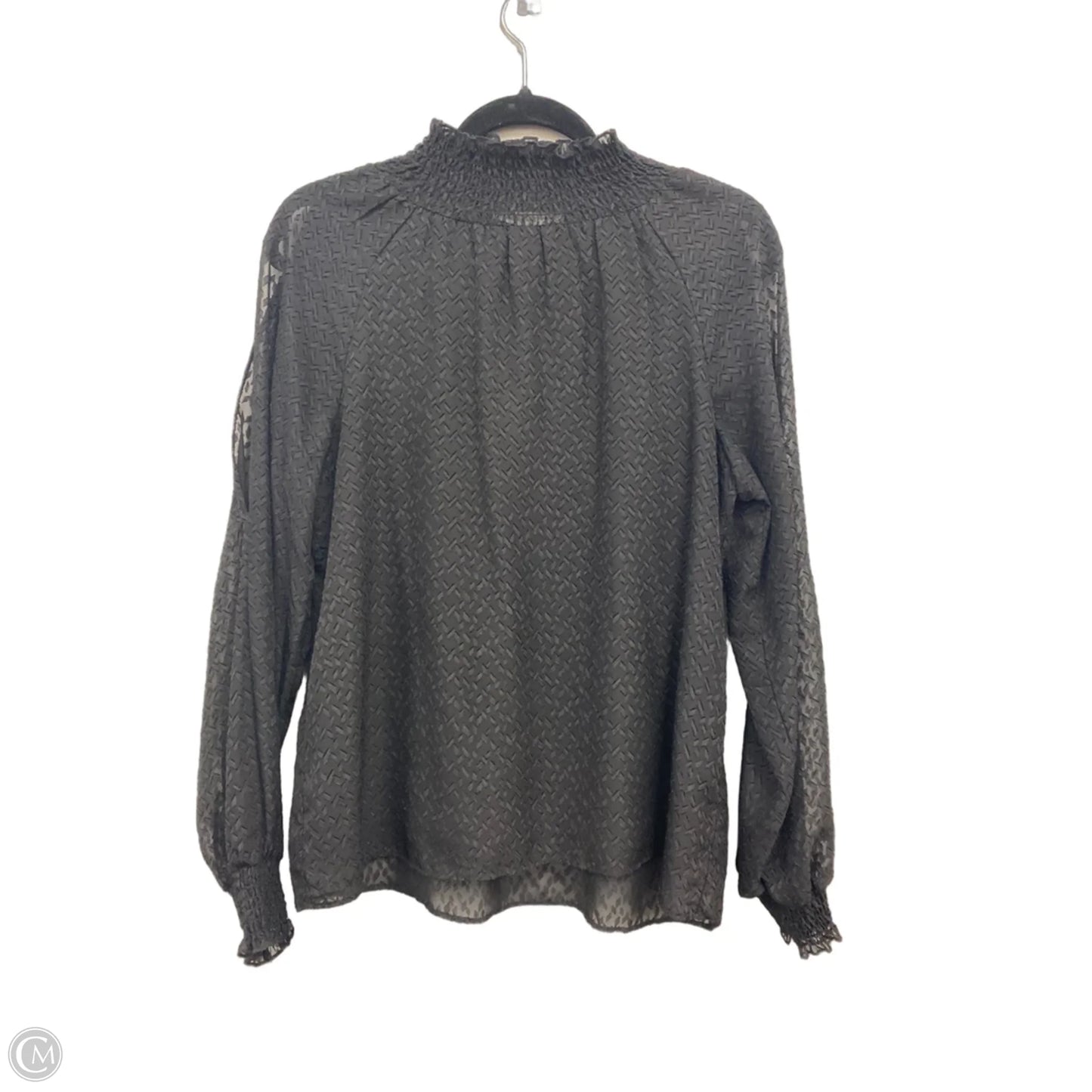 Top Long Sleeve By Rose And Olive In Black, Size: S