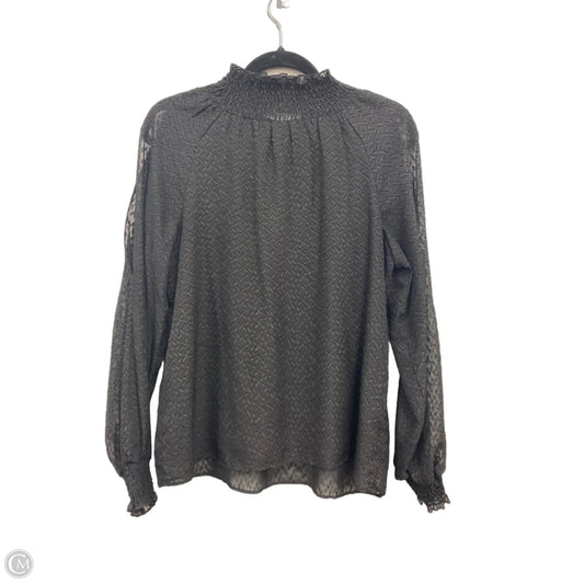 Top Long Sleeve By Rose And Olive In Black, Size: S