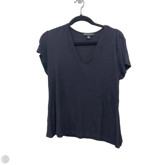 Top Short Sleeve By Inc In Black, Size: Xxl