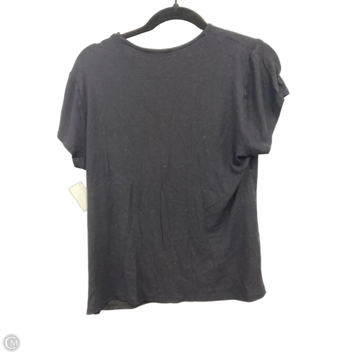 Top Short Sleeve By Inc In Black, Size: Xxl