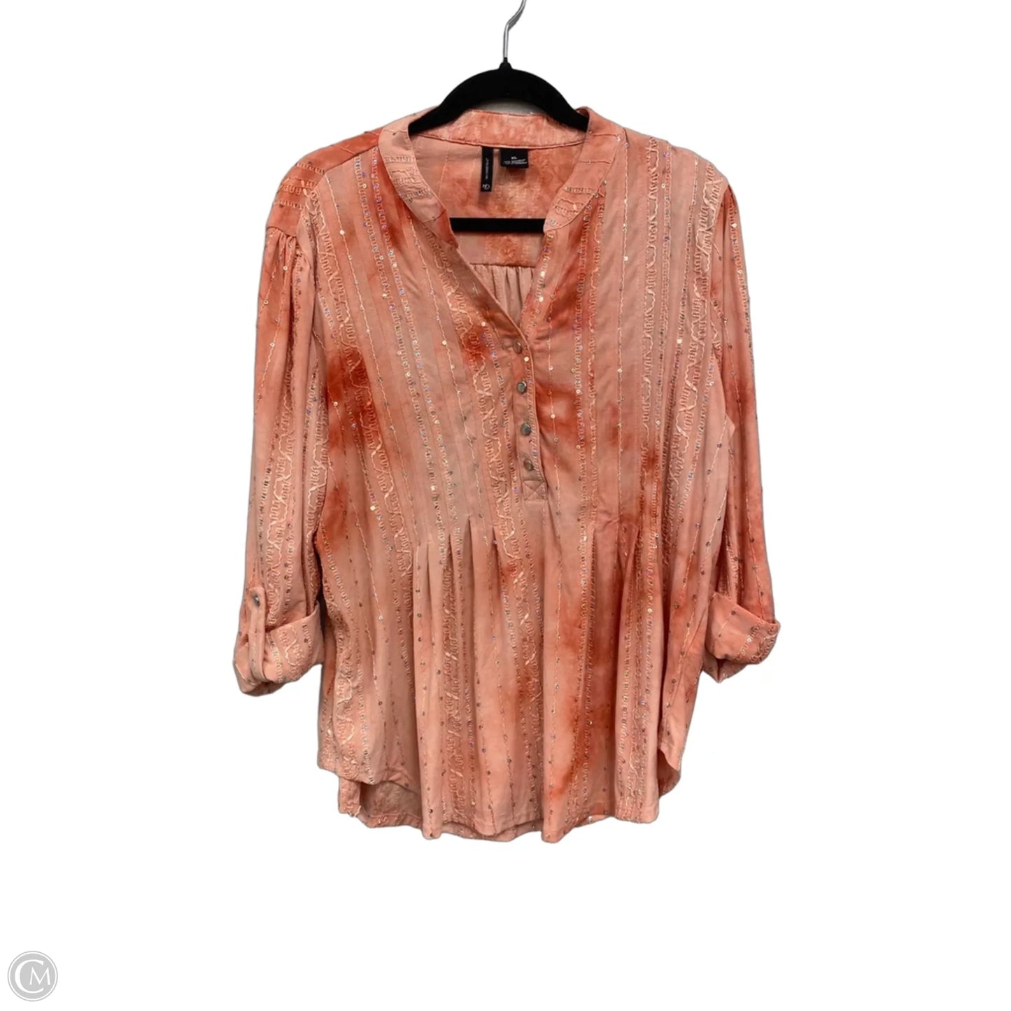 Top Long Sleeve By New Directions In Pink, Size: Xl