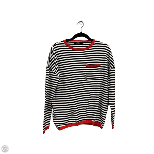 Top Long Sleeve By Lillusory In Black & White, Size: M