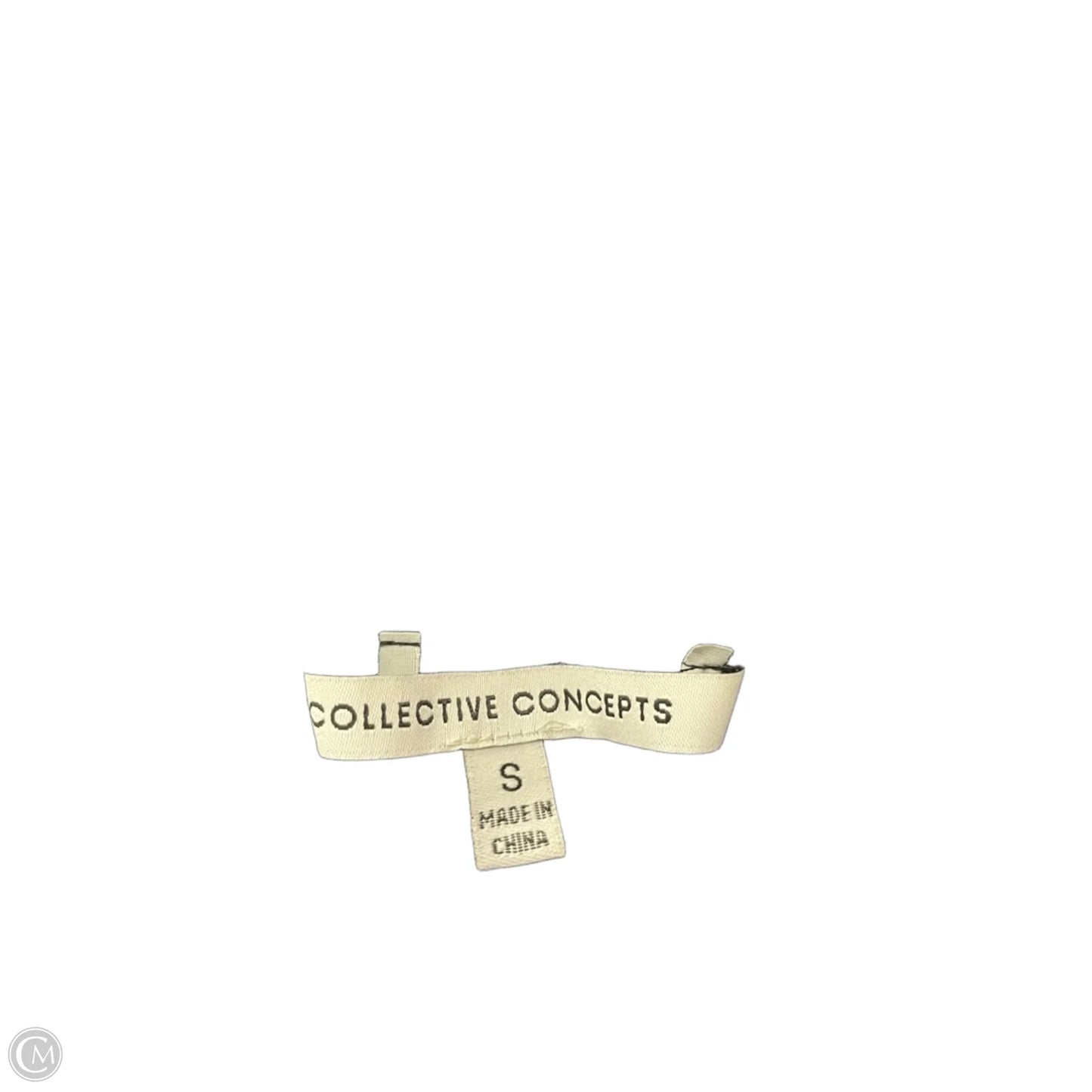 Top 3/4 Sleeve By Collective Concepts In Black & Blue, Size: S