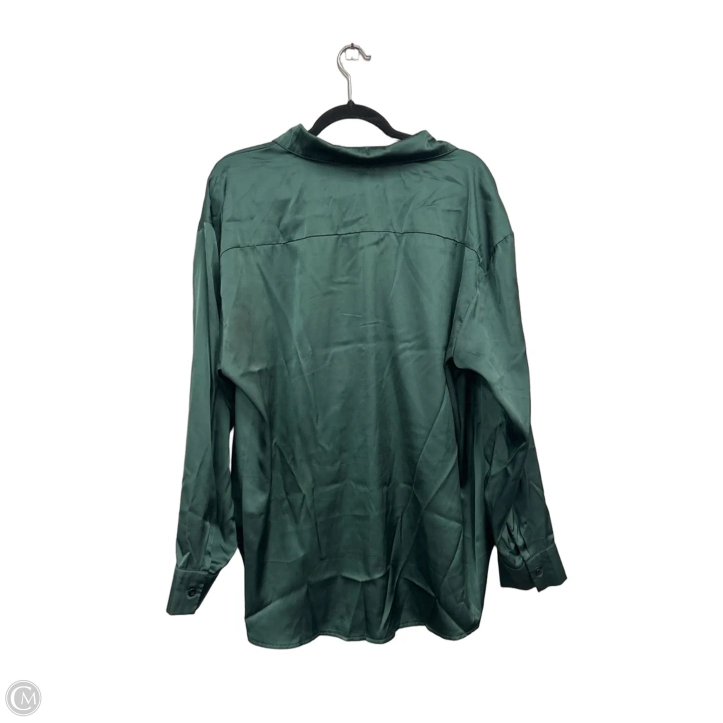Top Long Sleeve By Shein In Green, Size: L
