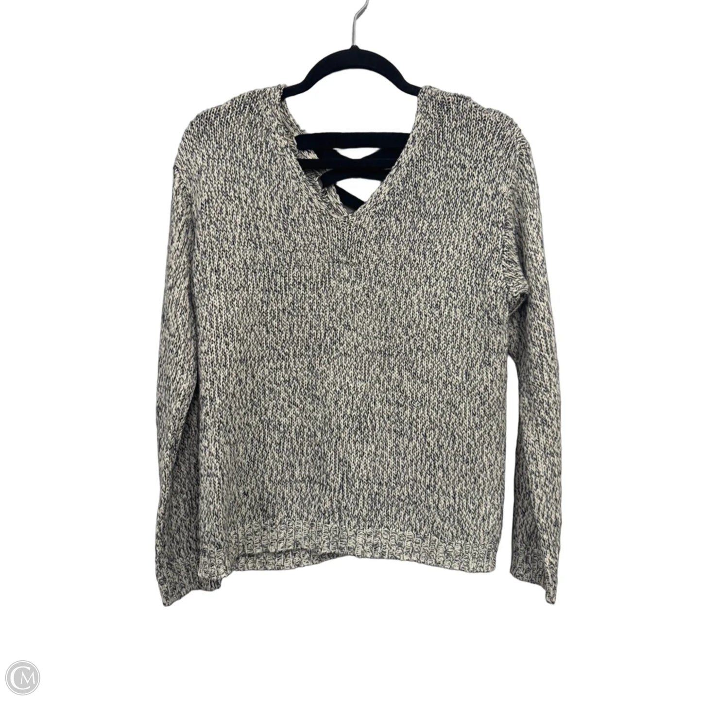 Top Long Sleeve By Clothes Mentor In Black & White, Size: L