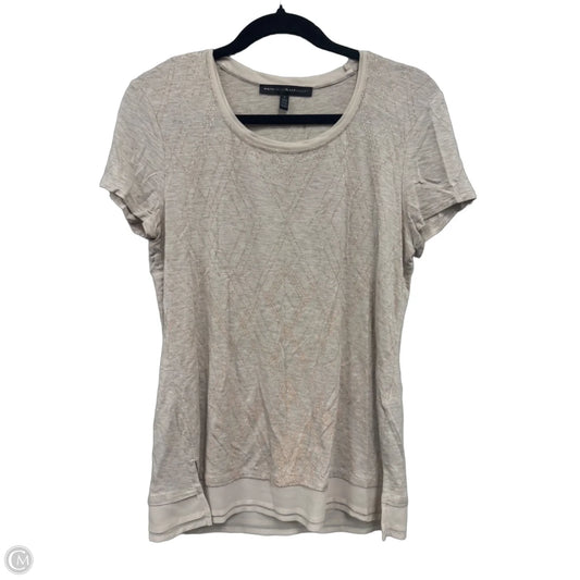 Top Short Sleeve By White House Black Market In Beige, Size: S