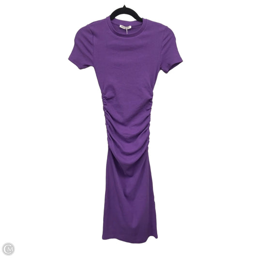 Dress Casual Midi By Zara In Purple, Size: S