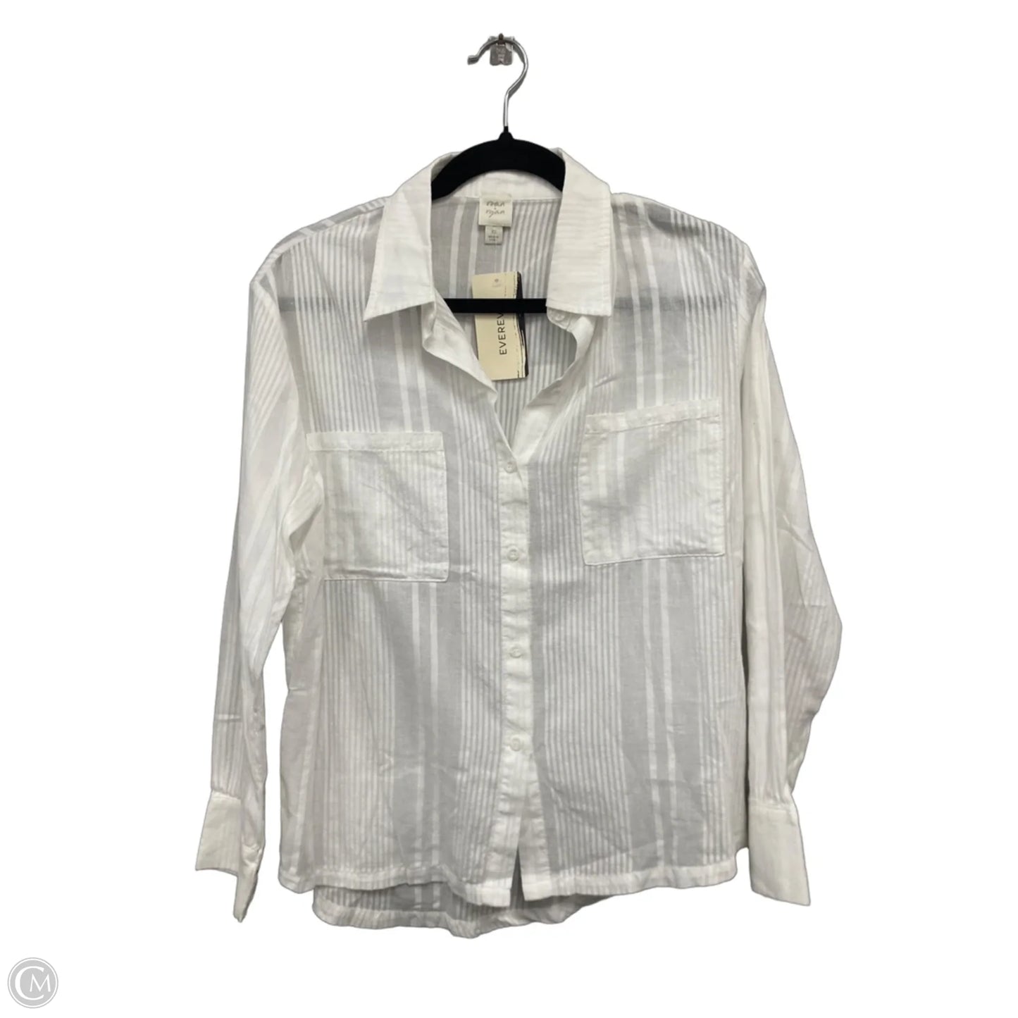 Top Long Sleeve By Clothes Mentor In White, Size: Xs