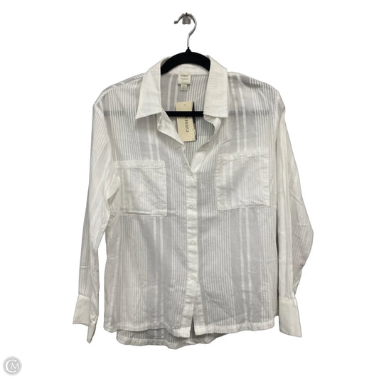 Top Long Sleeve By Clothes Mentor In White, Size: Xs