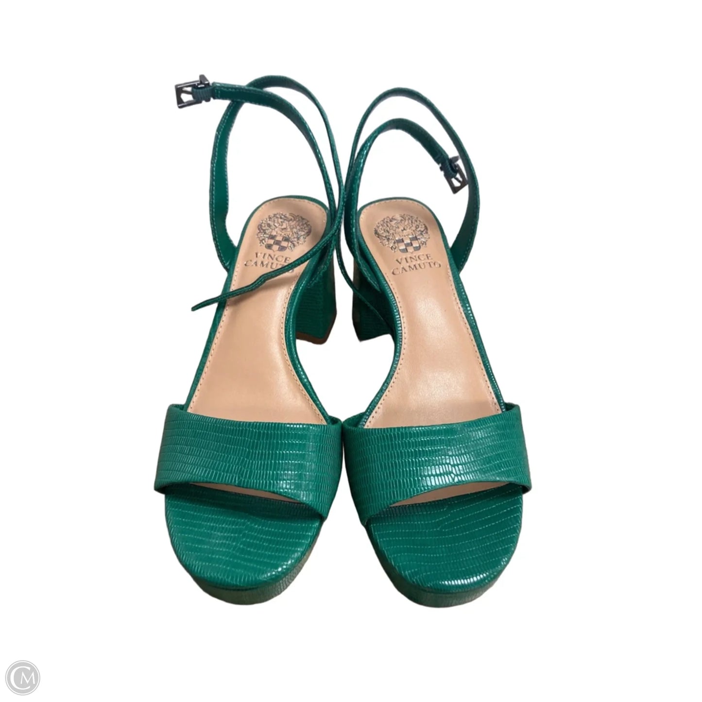 Sandals Heels Platform By Vince Camuto In Green, Size: 6