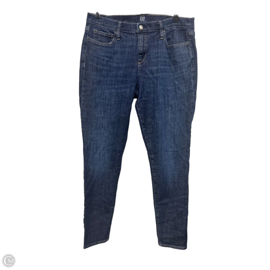 Jeans Skinny By Gap In Blue Denim, Size: M