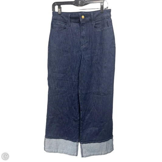 Jeans Wide Leg By Nine West In Blue Denim, Size: 10