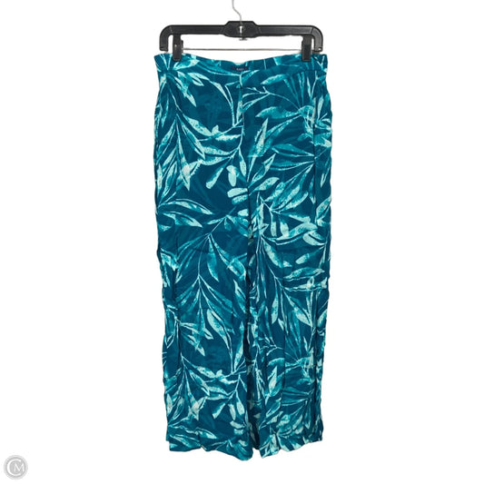 Pants Wide Leg By Kaari Blue In Teal, Size: S