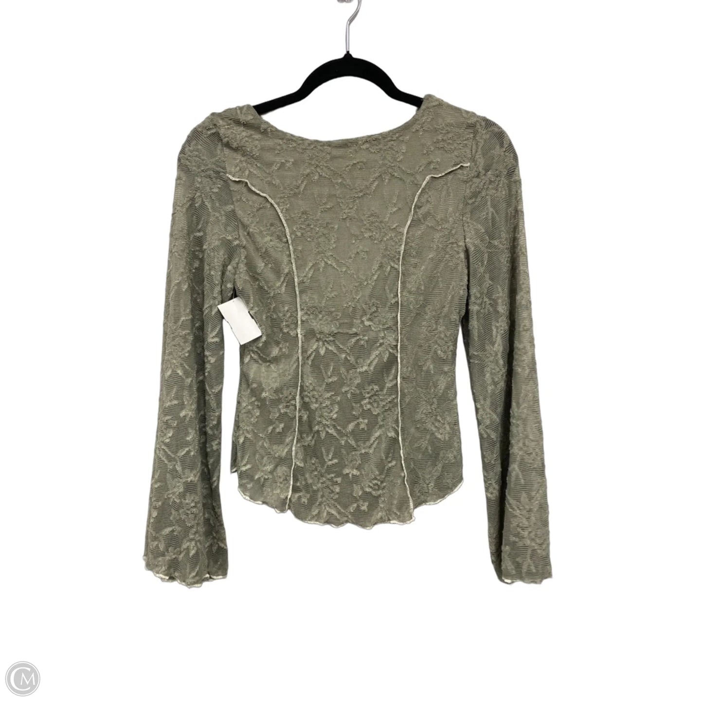 Top Long Sleeve By Willow & Root In Green, Size: S