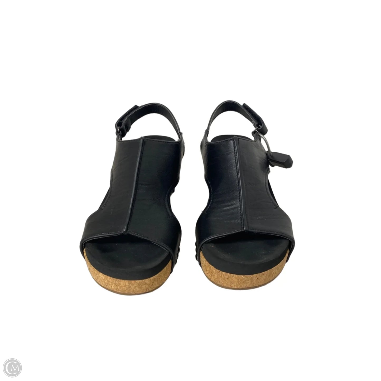 Sandals Heels Wedge By Corkys In Black, Size: 6