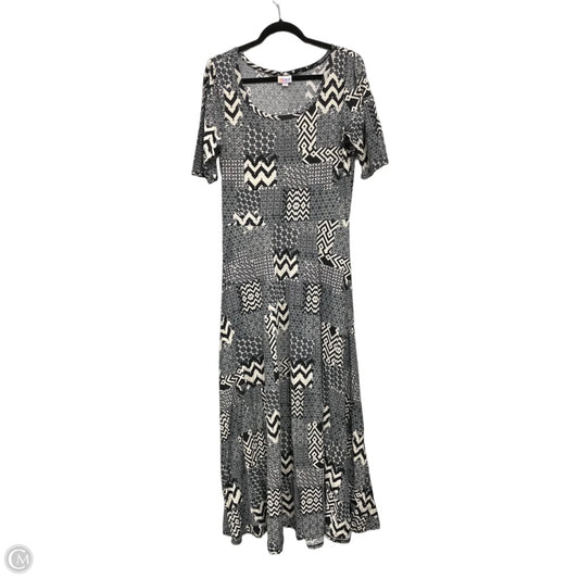 Dress Casual Maxi By Lularoe In Black & White, Size: Xl