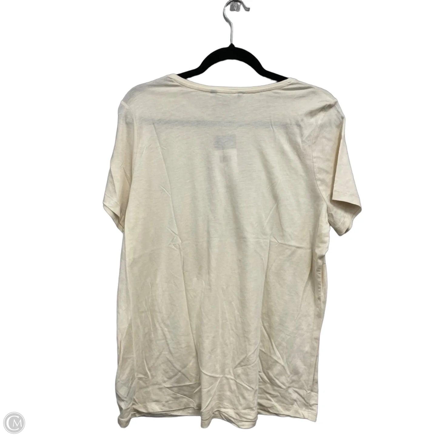 Top Short Sleeve Basic By Ralph Lauren In Tan, Size: 1x