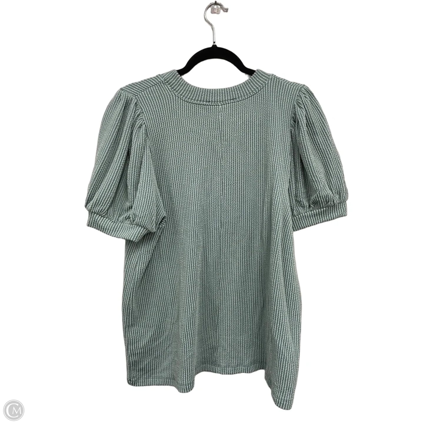 Top Short Sleeve By Zenana In Green, Size: L