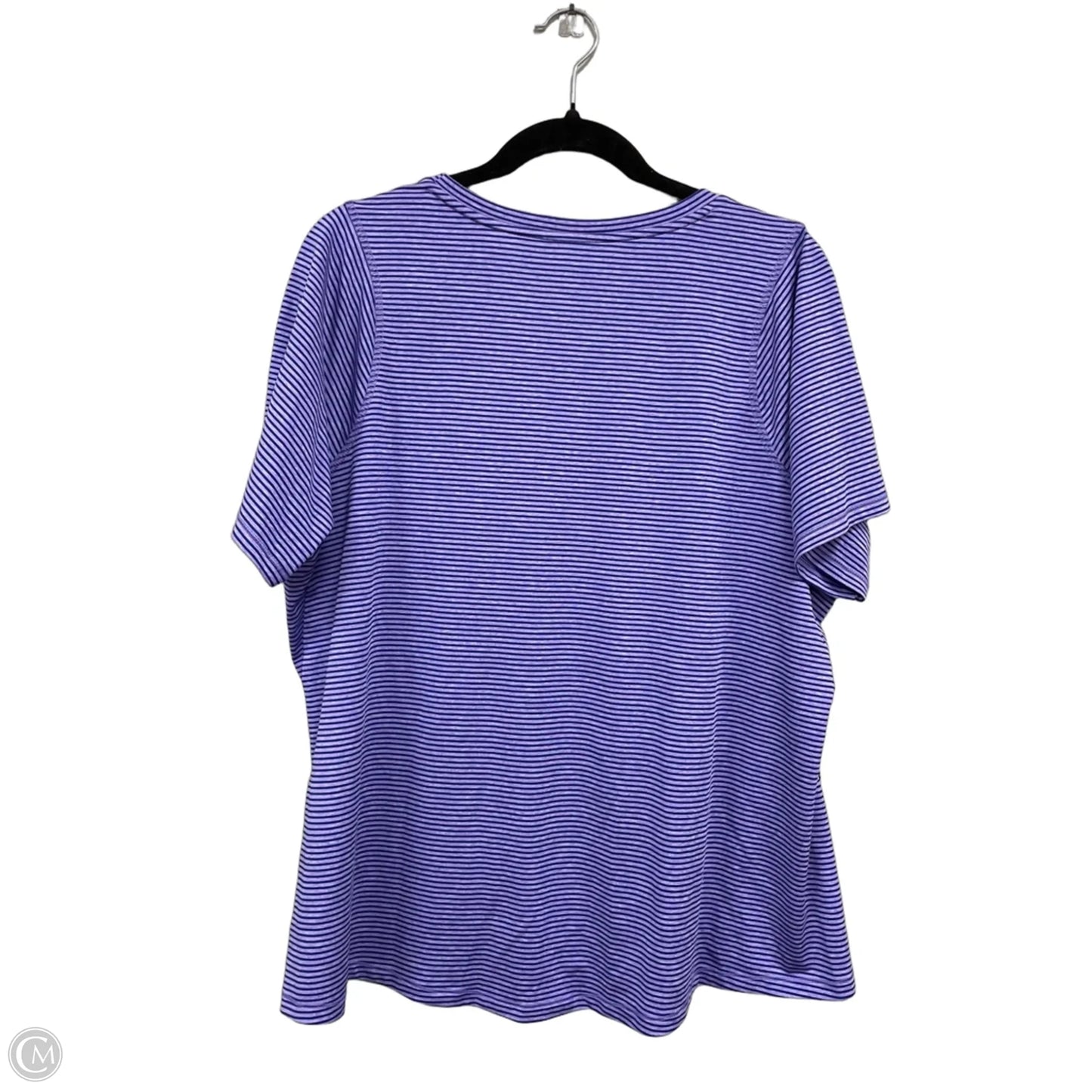 Athletic Top Short Sleeve By Athletic Works In Purple, Size: Xxl