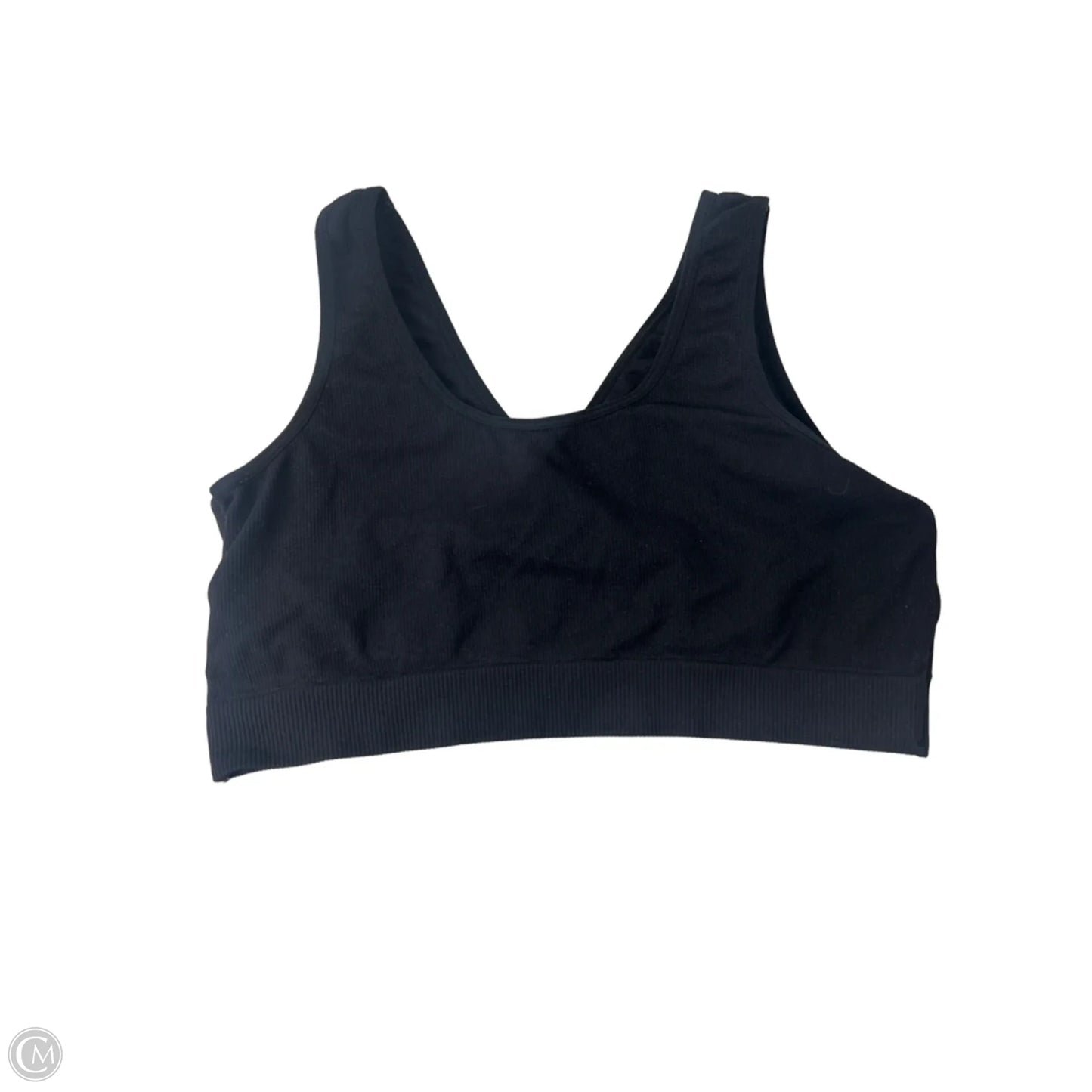 Athletic Bra By Clothes Mentor In Black, Size: 2x