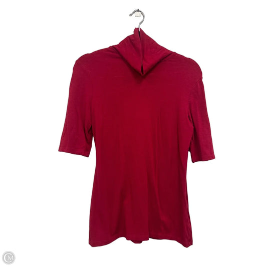 Top Short Sleeve Basic By Merona In Red, Size: L