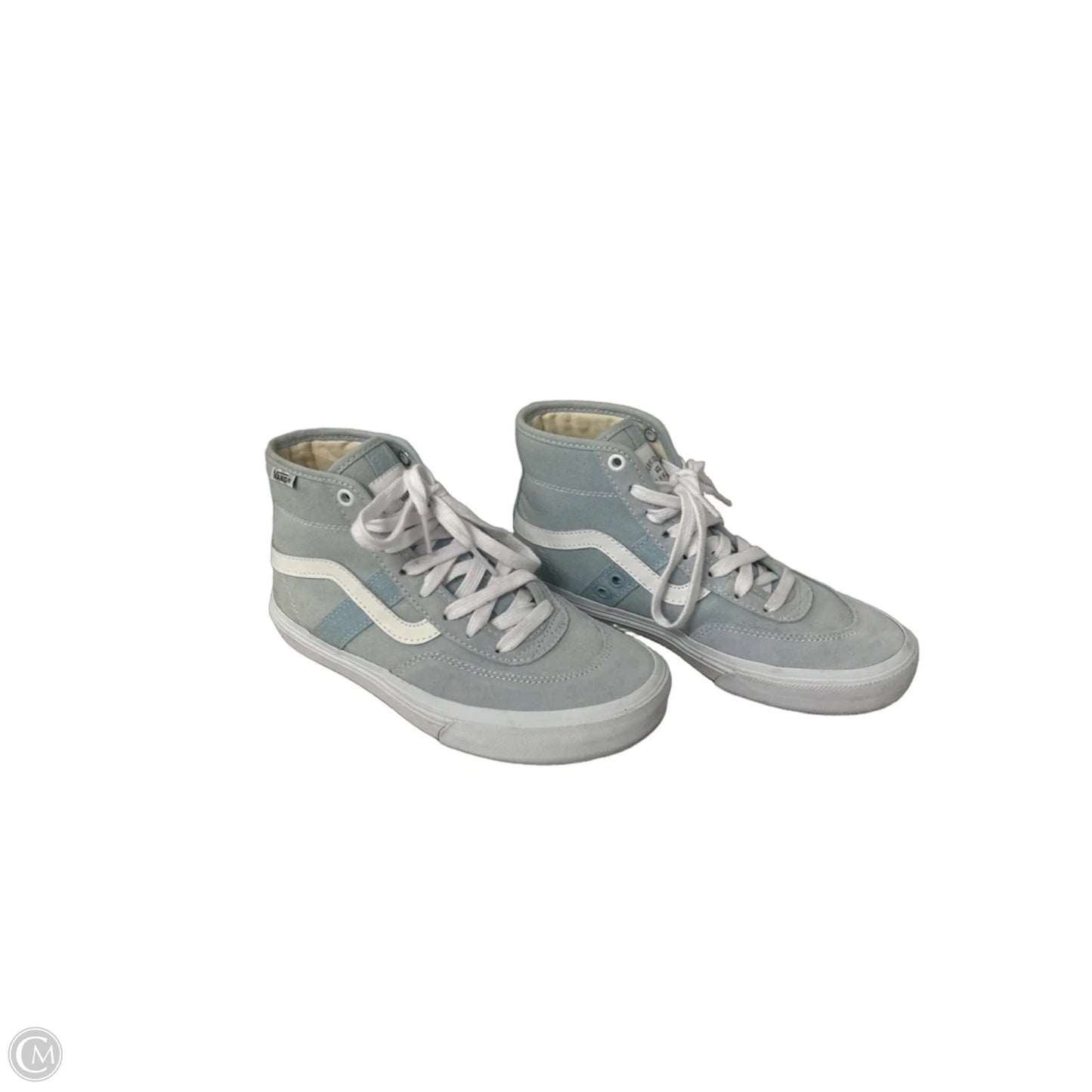 Shoes Sneakers By Vans In Blue & White, Size: 5.5