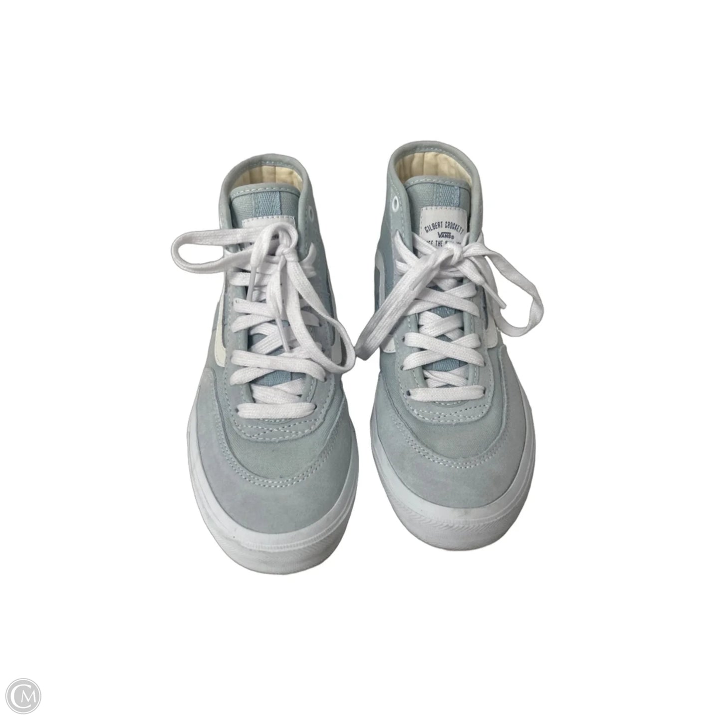 Shoes Sneakers By Vans In Blue & White, Size: 5.5