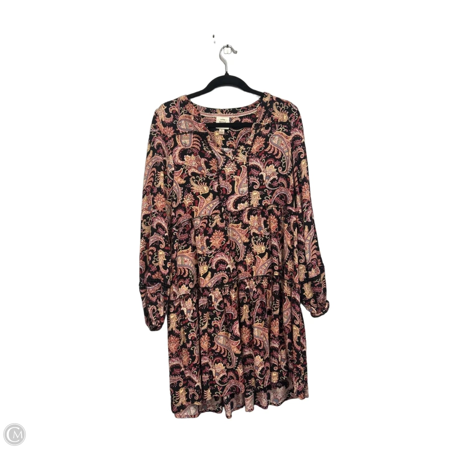 Dress Casual Short By Knox Rose In Black & Pink, Size: S