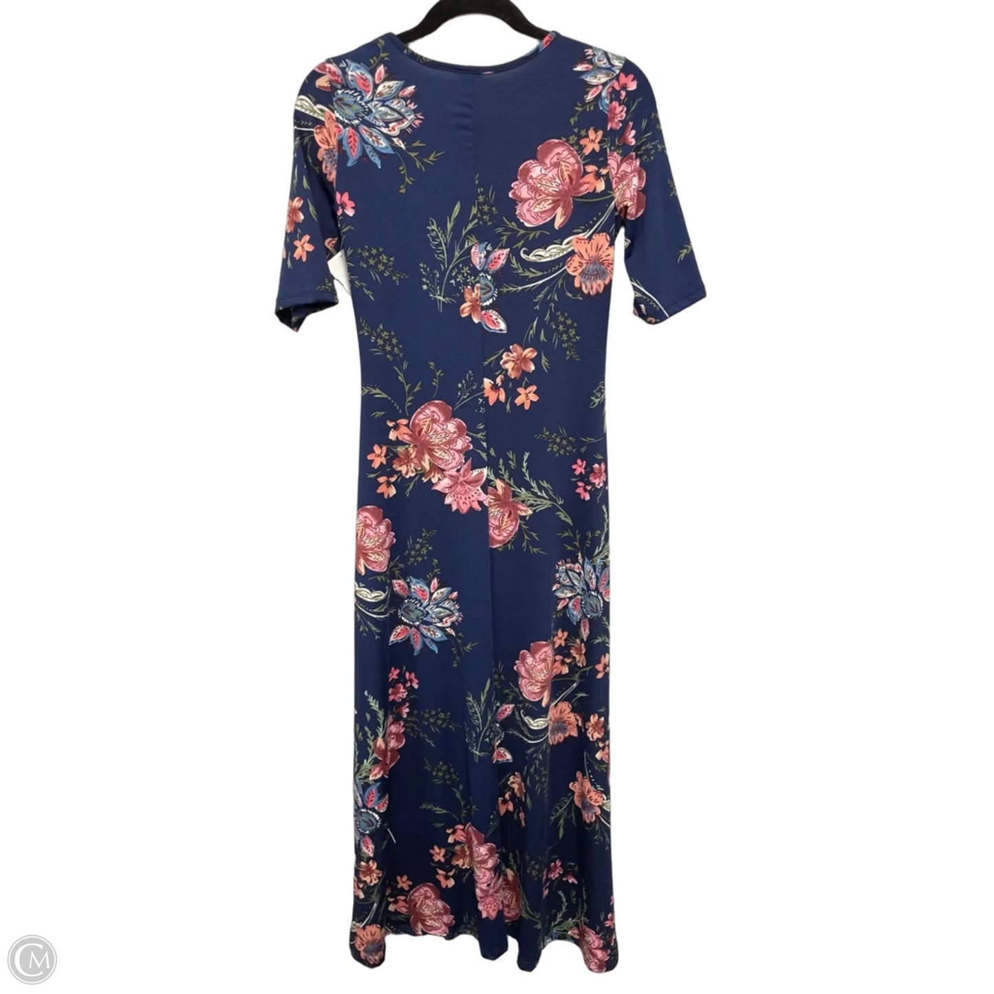 Dress Casual Maxi By Clothes Mentor In Blue & Pink, Size: S