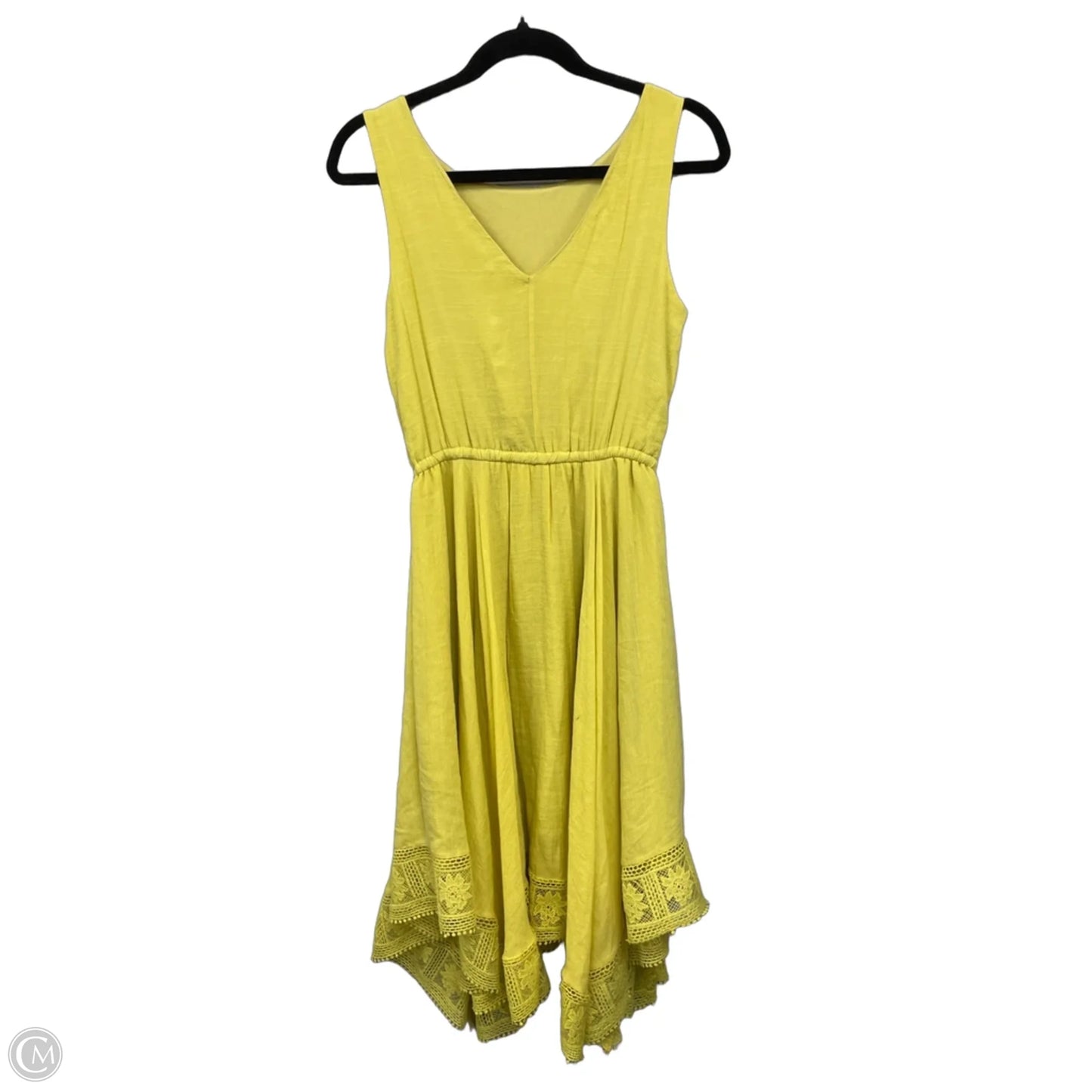 Dress Casual Midi By Clothes Mentor In Yellow, Size: S