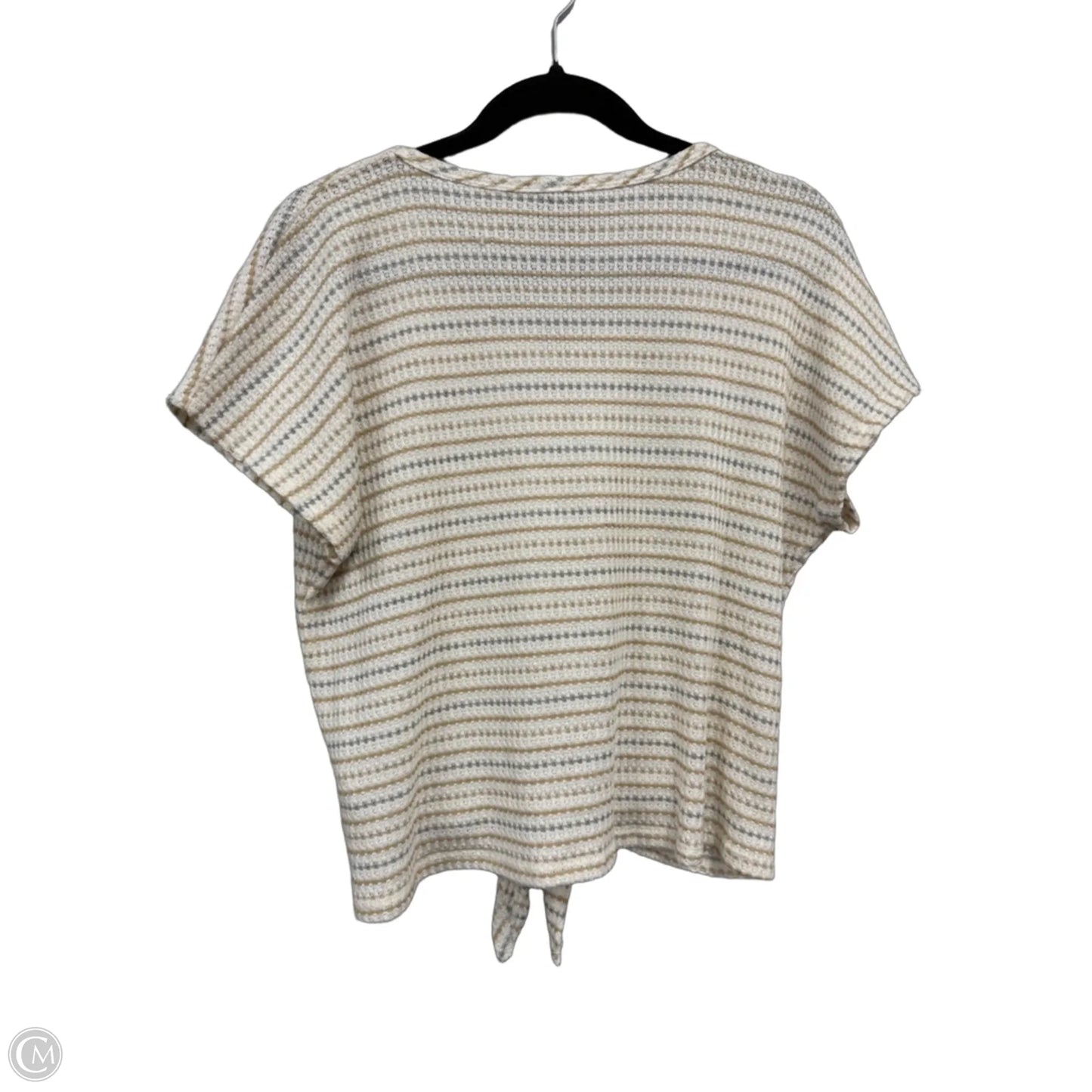Top Short Sleeve By Paper Crane In Cream, Size: M