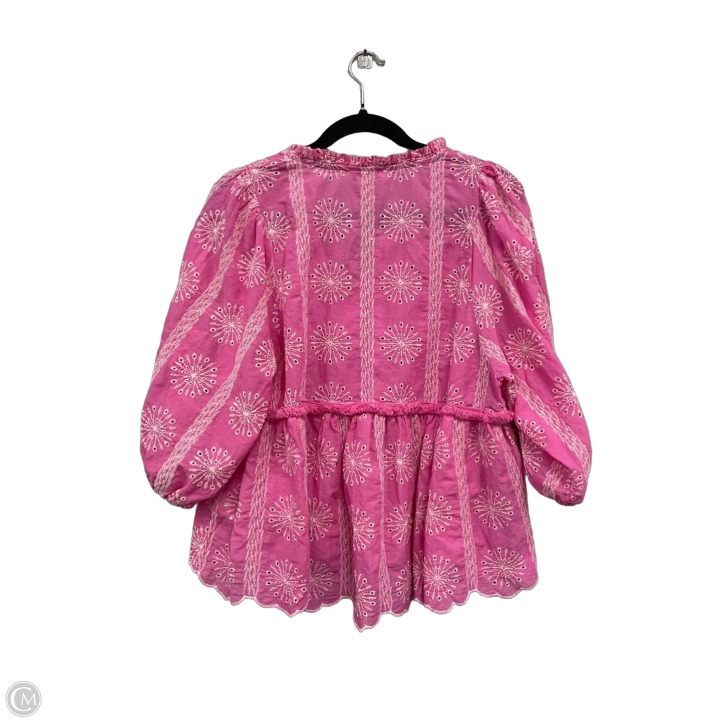 Top Short Sleeve By Umgee In Pink, Size: L