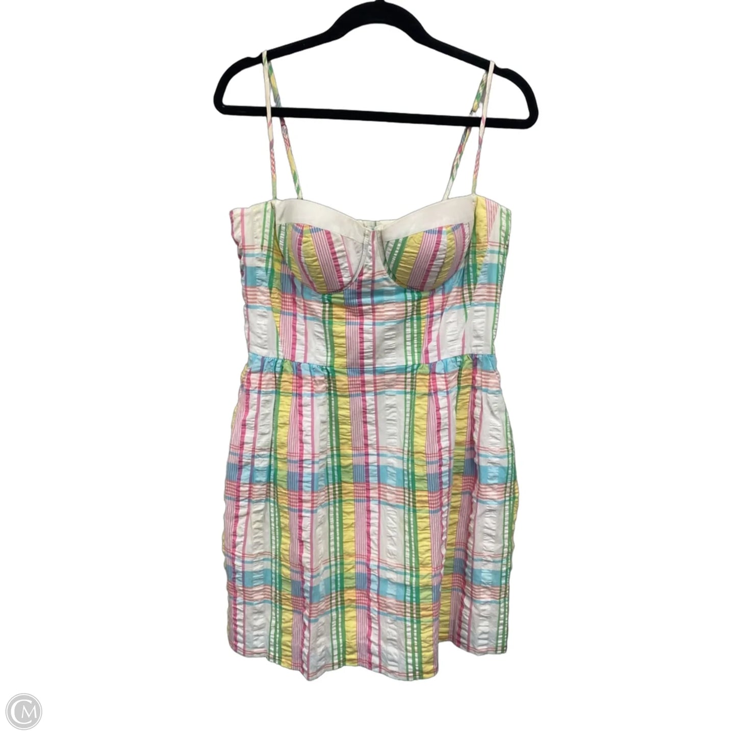 Dress Designer By Lilly Pulitzer In Pink & Yellow, Size: 10