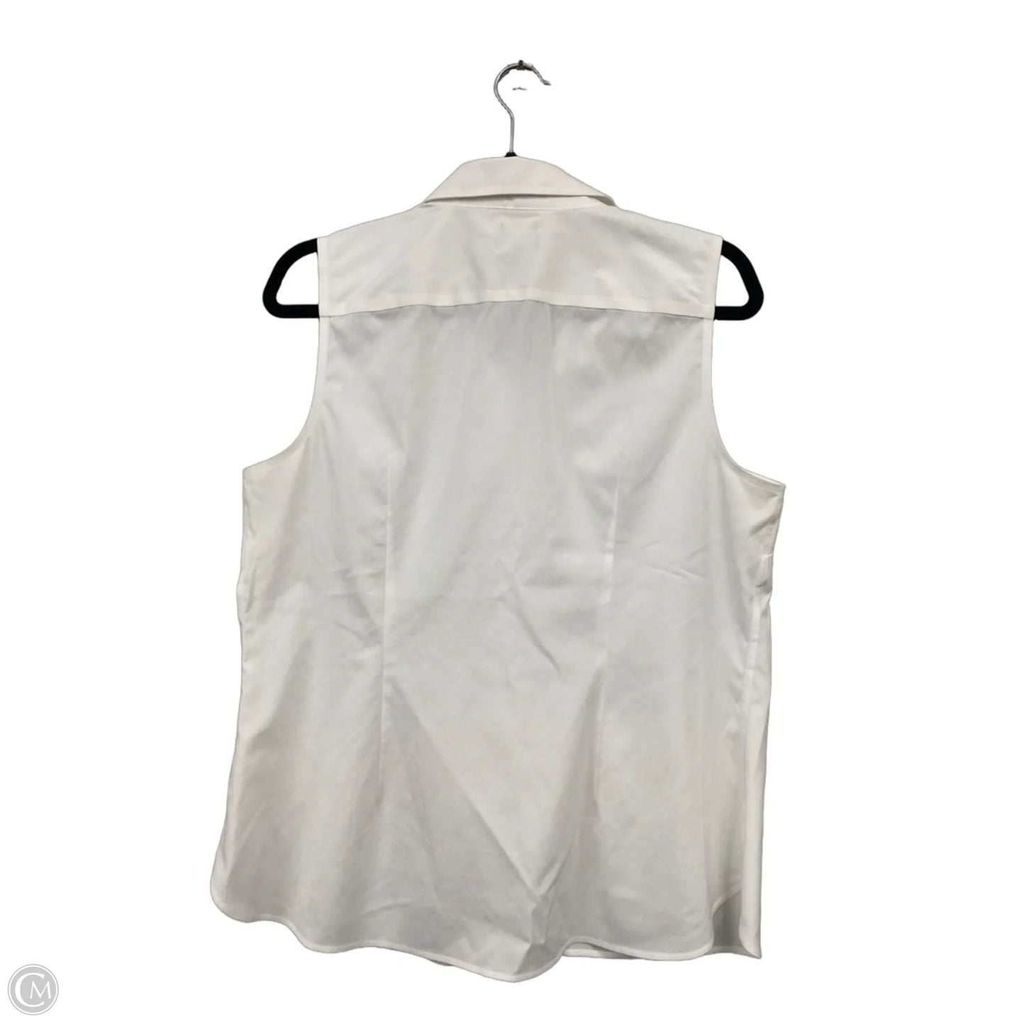 Top Sleeveless By Talbots In White, Size: 12p
