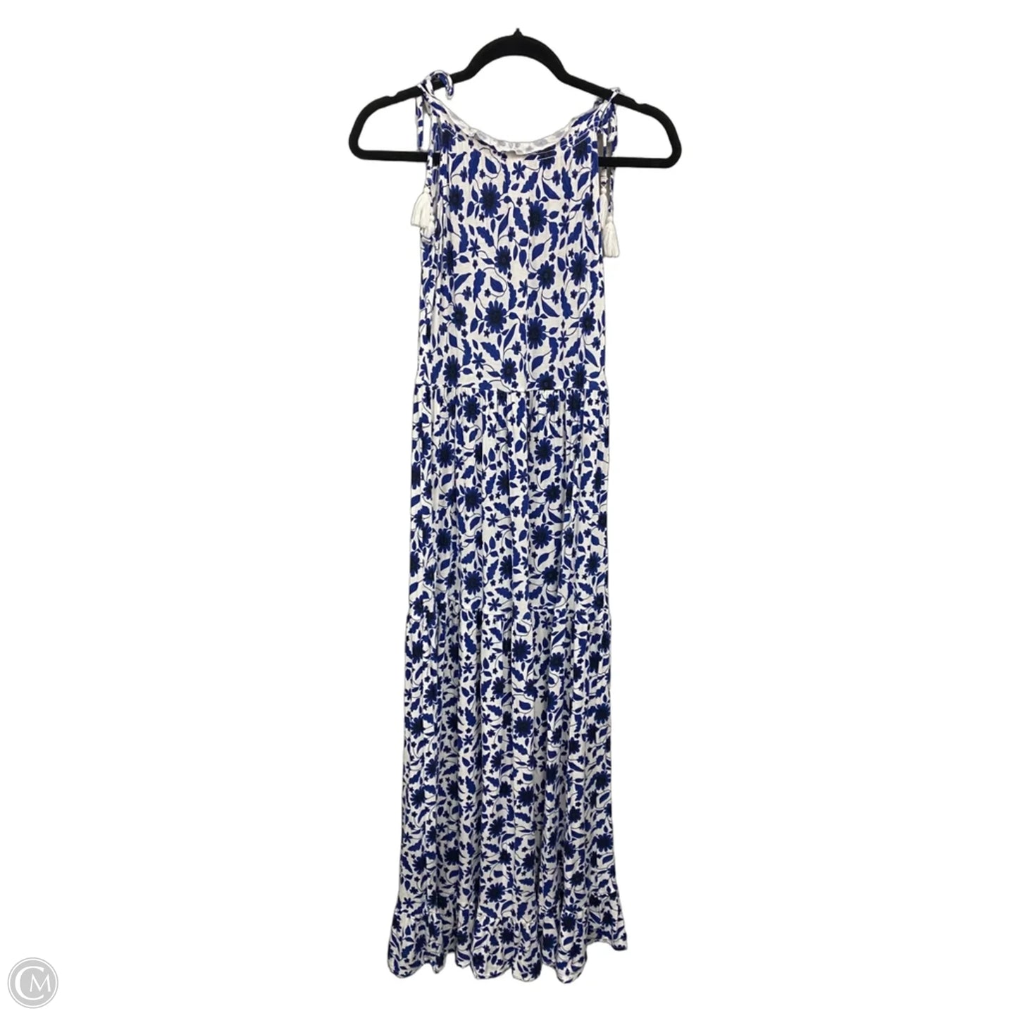 Dress Casual Maxi By Loft In Blue & White, Size: S